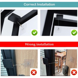 1200 Tensile Strength - Wire Length 1.2 m - Wire Diameter 1.2 mm Automatic Door Closer GEBAUM Automatic Door Closer No Punching No Drilling Automatic Door Closer with Pull Cord