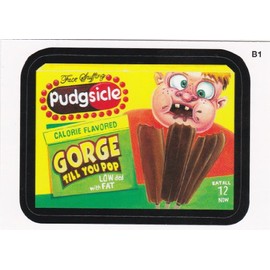 2013 Wacky Packages All New Series 11 Bonus Sticker "Pudgesicle" B1