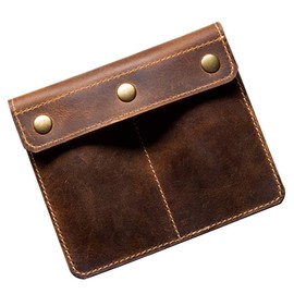 Mipcase Retro Slot Watch Case Organizer for Couples Portable Leather Watch Holder for Home and Travel Elegant Design Stitching