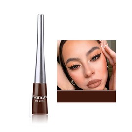 Matte Liquid Eyeliner, OCHILIMA Color Gel Eyeliner, Great Versatility Liquid Eyeliner Long Lasting Makeup Waterproof High Pigmented Colorful Eye Liner Pen for Women Girls (06# Dark Brown)