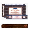 Original Satya Nag Champa Black Opium Incense Sticks | with M&J incense sticks holder | Full Box | for Aromatherapy, Spa, Yoga, Weddings, Meditation, Healing, Positivity and Relaxation