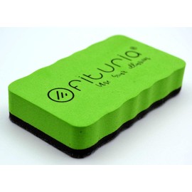 Magnetic Eraser for Whiteboard, Yellow Eraser, Vileda and Other Brands of Magnetic Whiteboards and Erasable Markers (Green)