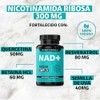 NAD NR Nicotinamida Ribosa potenciado con Resveratrol, Quercetina, Betaina HCL