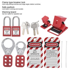Lockout Tagout Kit, Practical Multifunctional Electrical Lockout Locks for Lock Out Tag Out Stations