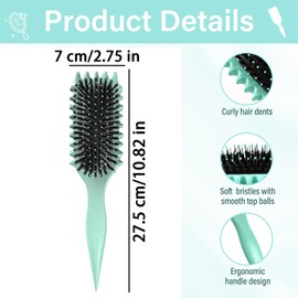 Hair Brush For Women, Paddle Hair Brush Curly Hair Comb, Flexible Hair Brush For Women Hair Brush Men Detangling Hair Brush, Curly Hair Comb Hair Brush For Long/Short/Straight/Curly Hair