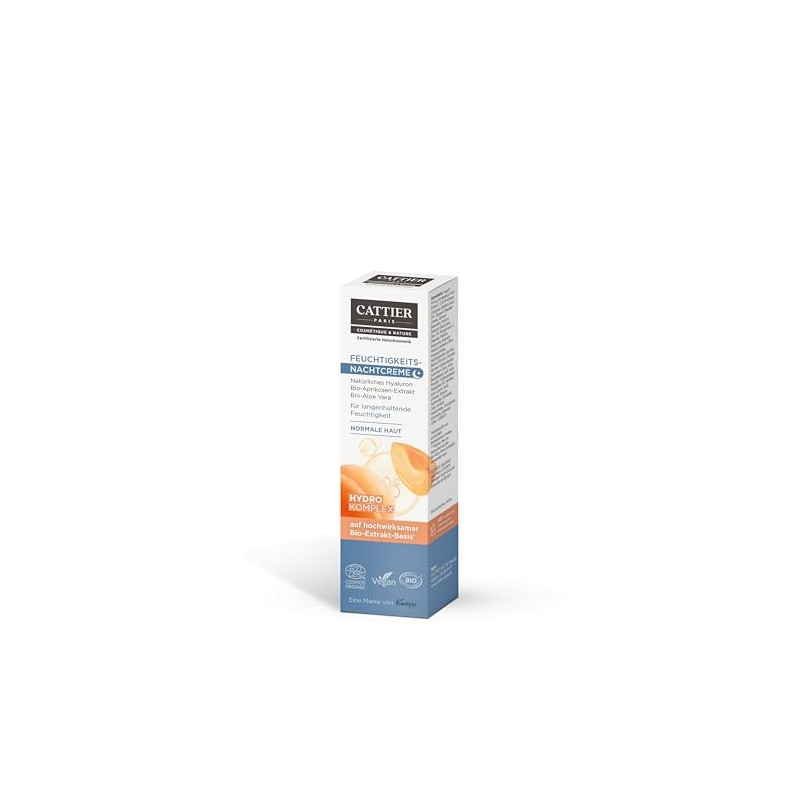 CATTIER Paris Moisturising Night Cream - Certified Natural Cosmetics -