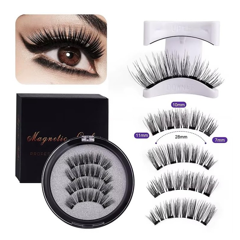 Magnetic Eyelashes Set with Applicator, Professional False Lashes Kit
