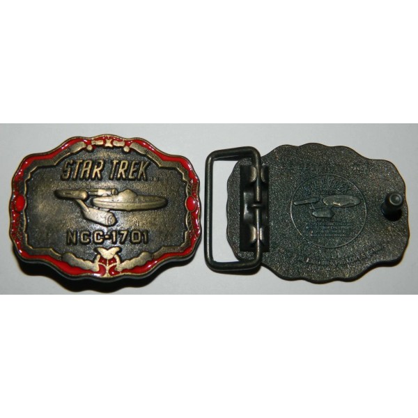 Star Trek Classic TV Series Enterprise Red Trim Belt Buckle