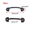 Antrader Mini Cabinet Hardware Handle Pulls, Black, Approx. 2" (50mm)