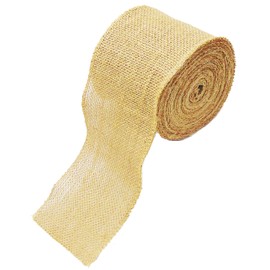 AAYU Brand Premium Burlap Jute Ribbon 4" x 30ft | Burlap Roll 4 inch 10 Yards Eco-Friendly, Natural Ribbon Rolls (Natural, 4 Inch 10 Yards)