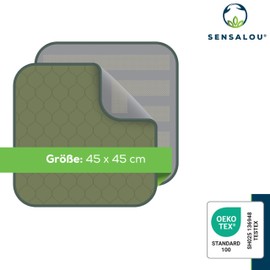 Incontinence Chair Cushion Seat Cover Waterproof (Olive Green, 45 x 45 cm)