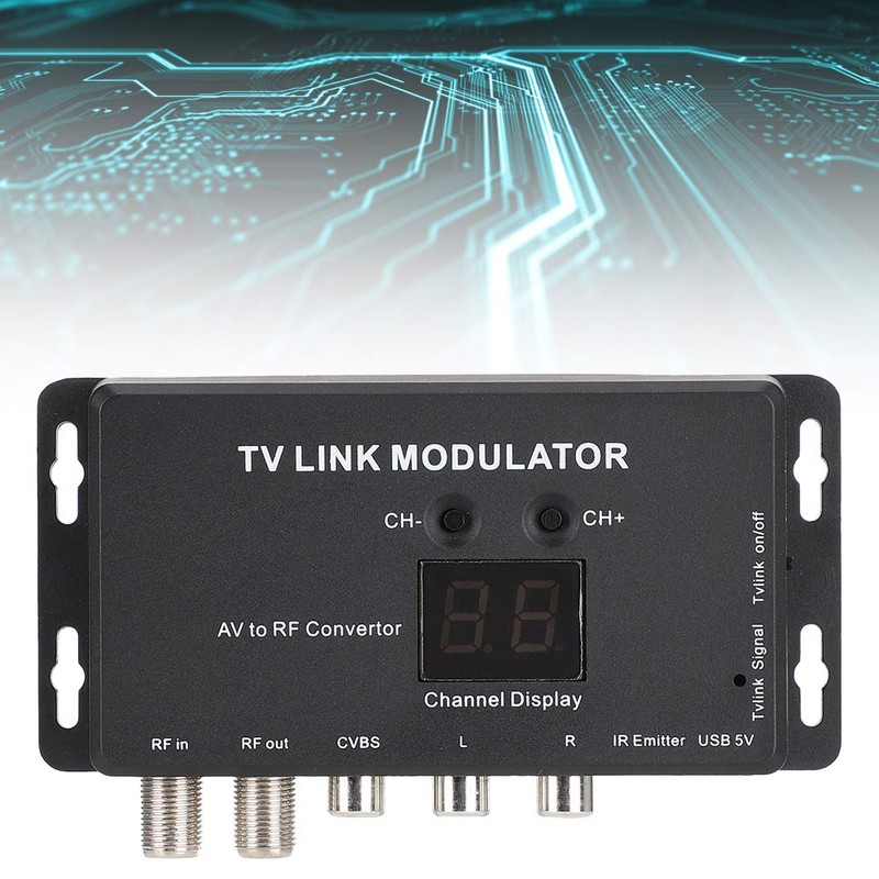 Modulator IR, UHF TV Link Modulator AV to RF Converter