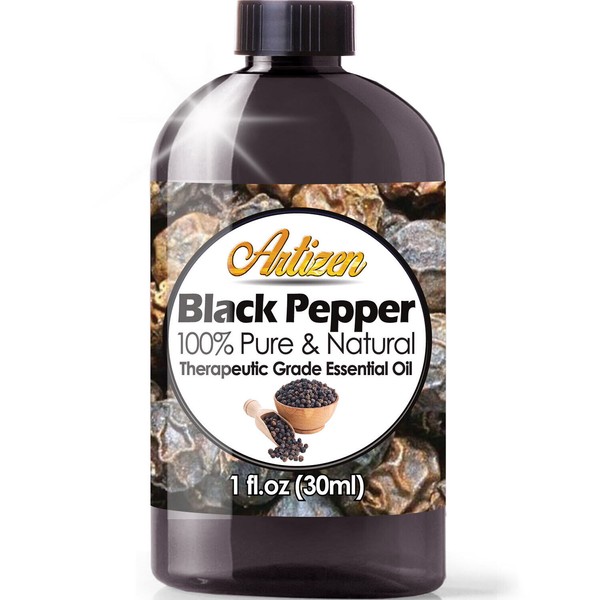 Artizen Black Pepper Essential Oil (100% PURE & NATURAL - UNDILUTED) - 1oz