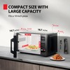 TOSHIBA ML-EM09PA(BS) Small Microwave Oven with 6 Auto Menus, Mute
