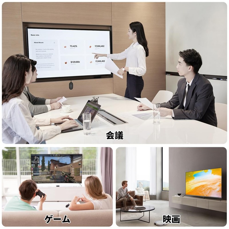 2024 Model Wireless HDMI Transmitter and Receiver Set, Small, 30M