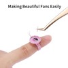 Miuffue 300 Pcs Glue Rings Smart Glue Holder for Eyelash