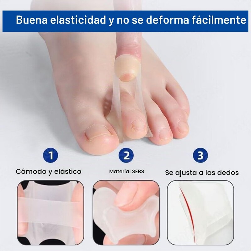 WADY Corrector de Dedos de Martillo, 6 Pares Separadores de