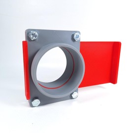 GENERISCH BlastGate DN90 Gate Valve Extraction System 90 mm Diameter with Manual Locking Valve for Extraction Workshop Made of Robust PLA