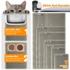 Waterproof Cat Litter Mat, Double Layer EVA, Odor-Free Large Grid,