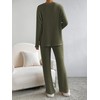 Famulily Pyjamas for Women Long Sleeve V-Neck Loungewear Leisure Suit