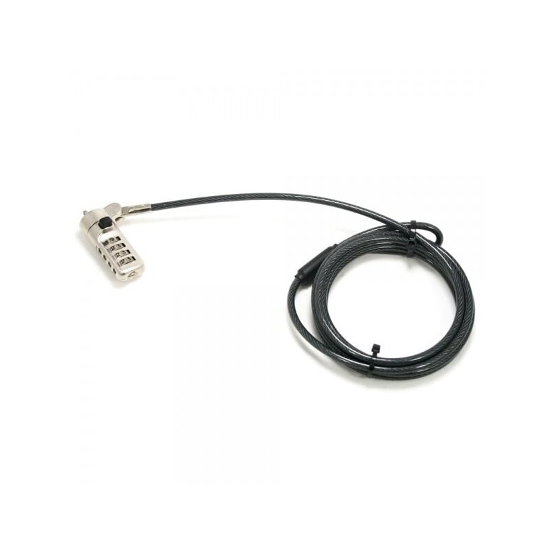 Noteking Wedge Slot Laptop Lock, 4-Digit Combination Security Cable, 5.8ft