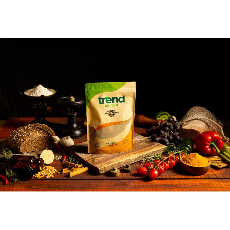Trend Organic Black Pepper Powder, Versatile Kitchen Essential, Ideal Spice