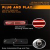ZDEERAOTO Smoked Lens LED 3rd Third Brake Light Replacement for