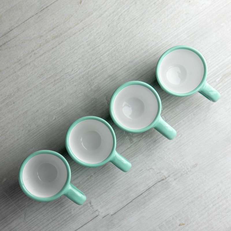 City to Cottage Ceramic Espresso Cups of 4, Small Expresso