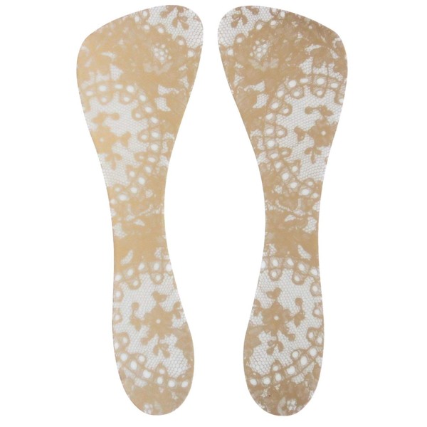 Heel shoes make walking easier. "Xececae" anti-slip insole (Lace Gold)