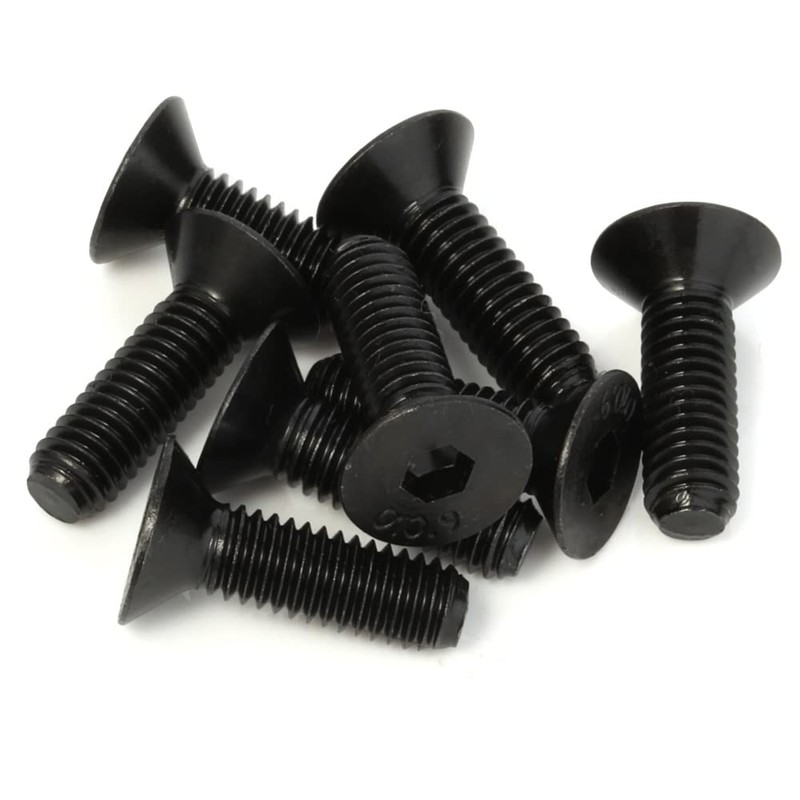 MewuDecor M6 x 20mm Flat Head Socket Cap Screws Countersunk