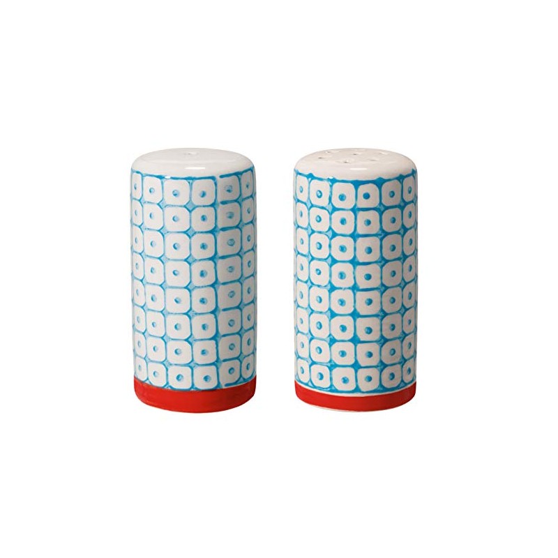 Bloomingville Carla Salt and Pepper Shakers Vintage Retro Diameter 3.5