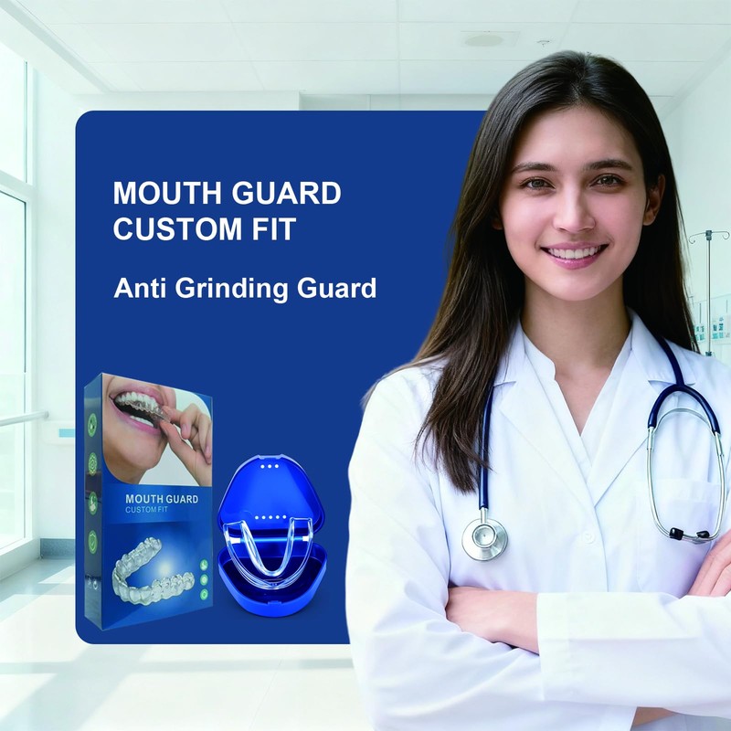 SAMOKA Mouth Guard for Grinding Teeth at Night,4 PCS Night
