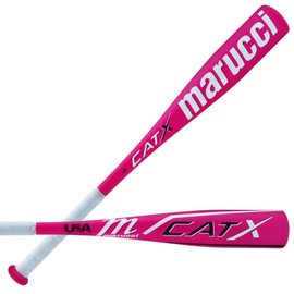 MARUCCI CATX USA -11 Aluminum TEE Ball BAT, Pink, 2 5/8" Barrel, 25" / 14 oz