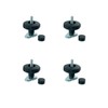 LOADCARE 4 x Screw Fitting M8 with Star Grip for