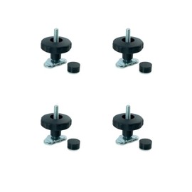 LOADCARE 4 x Screw Fitting M8 with Star Grip for Airline Rail/Lashing Rails
