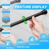 Small Tension Rod Black Spring Curtain Rod No Drilling Spring