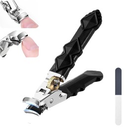 Nail Clippers with Wide Jaw Opening and Splash Guard, Solymody Orthoclip, High Performance Nail Clippers, Precise Toenail and Fingernail Clippers for Seniors and Adults, Solymody Nail Clippers