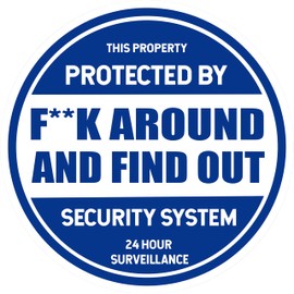 STICKY DUDE | FAFO Sticker FCK Around and Find Out Sticker, Funny Vinyl Waterproof, 5 in - Yeti Cup Cooler Box Decal Car Laptop Wall Window Bumper (Blue, 2.5)