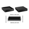 RCHYFEED Furniture Caster Cups - 4Pcs Square Coasters, 2" Non-Slip