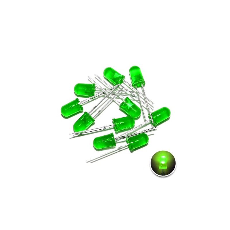 DSSRQI 100pcs Super Bright 5mm LED Diode Lights Emitting Lighting