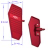PJMTCUSTOM Red Rider's Passenger's Mini Floorboards with Male Mount Fits