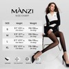 MANZI Women's Tights Without Foot 30 Denier Figure-Shaping Leggings Matt