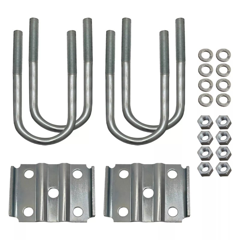 Brickyard U Bolt Kit for 5,200-7,000 lbs Trailer Axle, 3"