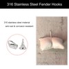 Paraphee Anti Turbulence Hanger Hook Marine Yacht or Motorhome Stainless