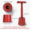 Bambaw Shaving Stand in Red - Fits Metal Safety Razors