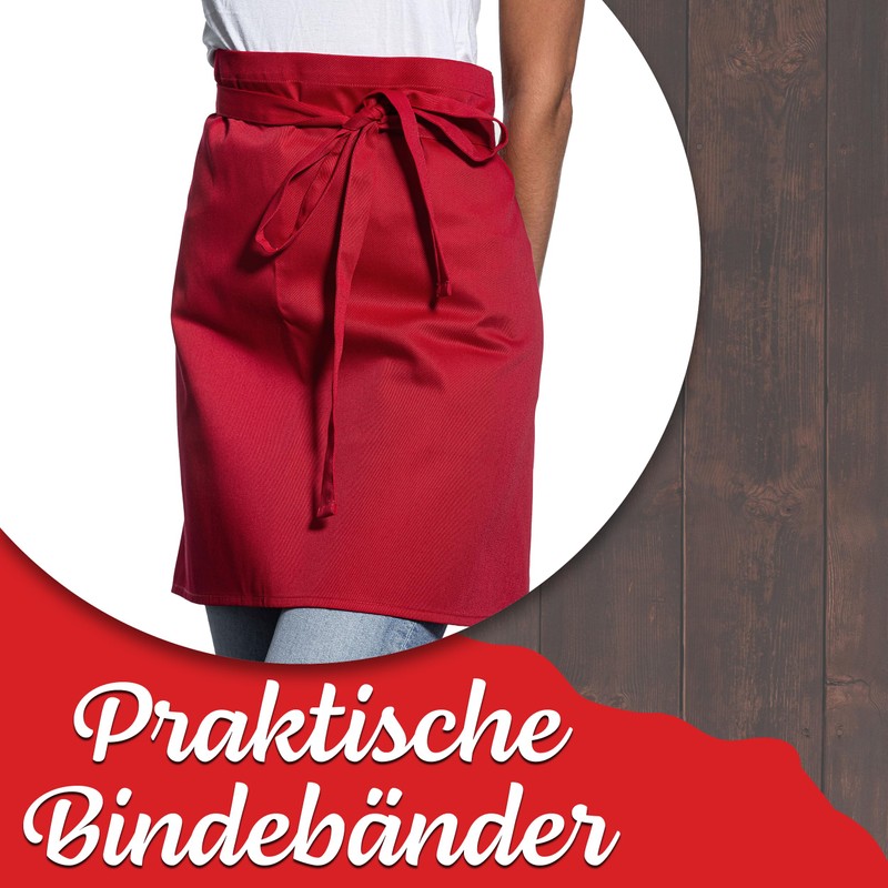 ZOLLNER Bistro Apron - Robust and Durable Front Pin in