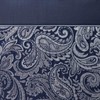 Madison Park Aubrey Shower Curtain Paisley Jacquard Pieced Microfiber Faux