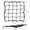2 Spider Net and 2 Elastic Motorcycles with Hooks for