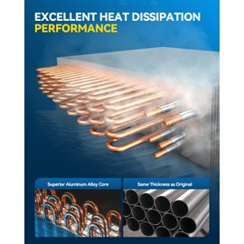 PHILTOP Aluminum Radiator Fit for 2006-2009 Impala 3.5L, 2010-2011 Impala, 2006-2009 Impala 3.9L, 2006-2007 Monte Carlo 3.5L, 2005-2008 LaCrosse 3.6L, 2006 Monte Carlo 3.9L CU2827