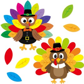 Turkey Bulletin Board Decoration Set Turkey Crafts for Kids Large Size DIY Thanksgiving Cutouts Fall Classroom Decor School Activity Supplies